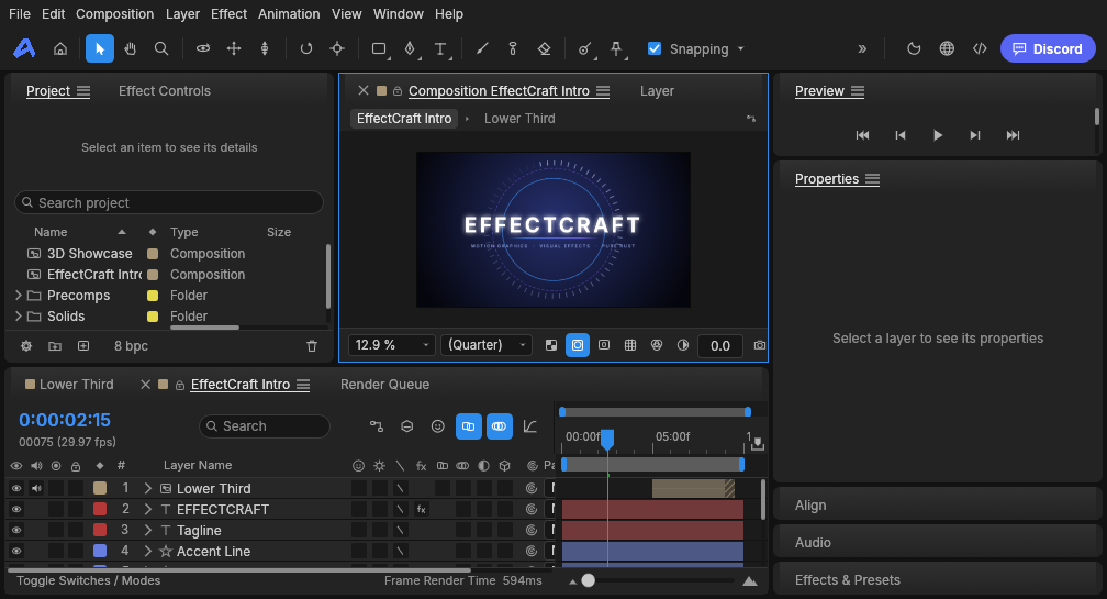Online-Motion-Graphics-Editor und VFX