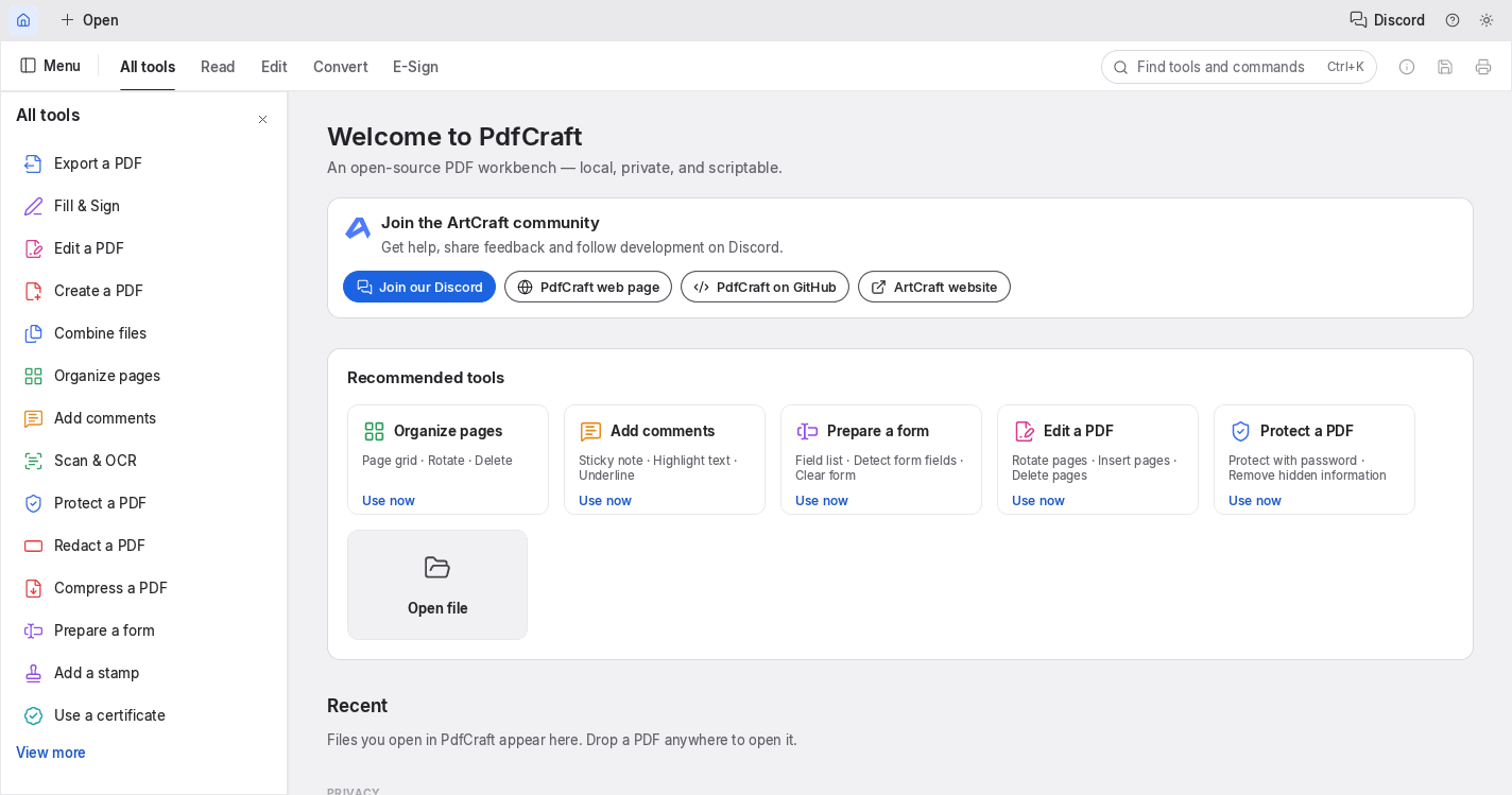 Editor de PDF online gratis: abrir y guardar