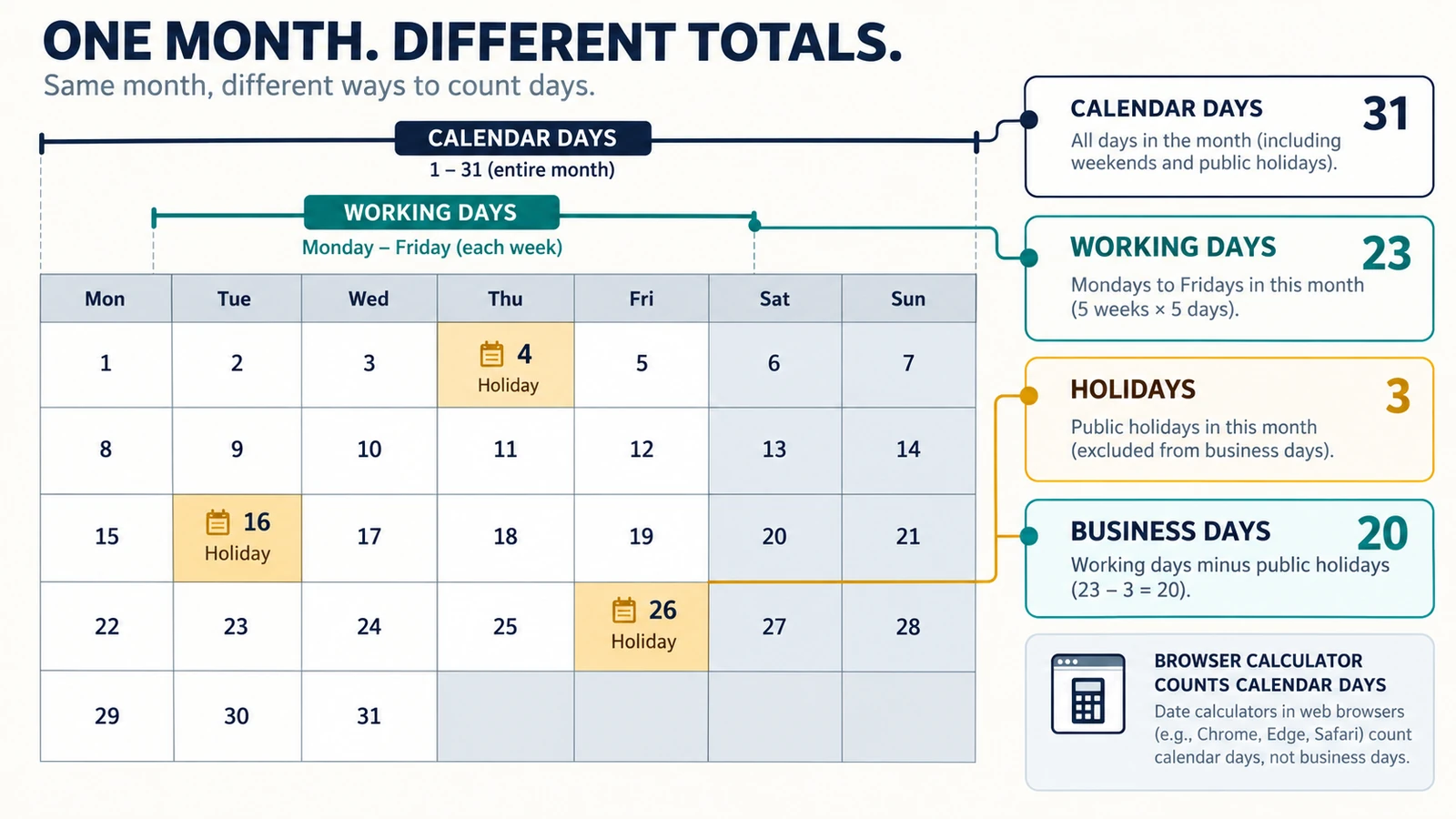 Calendar Days, Working Days and Business Days: What’s the Difference?