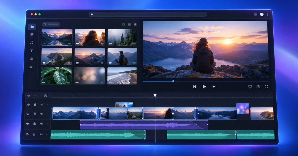 How to Edit Video Online with a Multi-Track Timeline