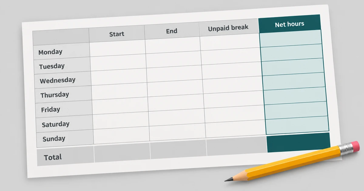 How to Fill in a Timesheet Without Calculation Errors
