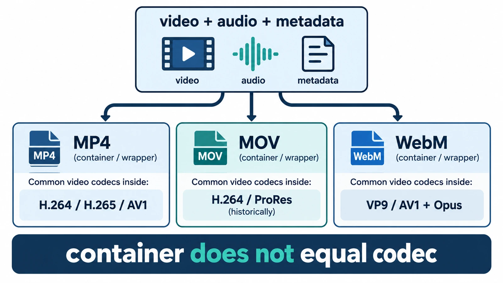 MP4 vs MOV vs WebM: Which Video Format Should You Use?