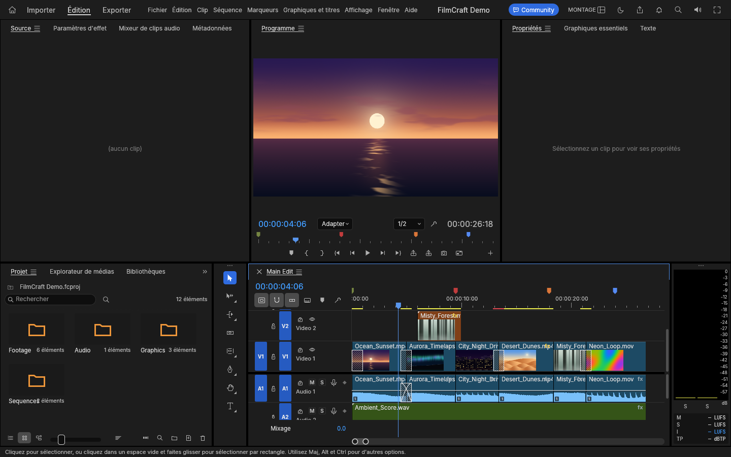 Editor de vídeo online gratis: línea de tiempo
