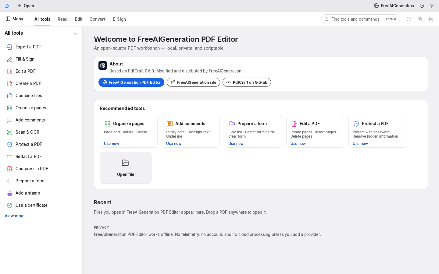 Editor de PDF online gratis: abrir y guardar